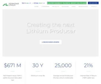 Advantagelithium.com(Advantage Lithium) Screenshot