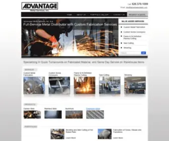 Advantagemetalservices.com(Full-Service Metal Distributor & Custom Fabrication Services) Screenshot