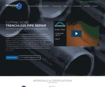 Advantagereline.com(Trenchless Pipe Repair) Screenshot