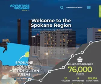 Advantagespokane.com(Economic and Business Development) Screenshot