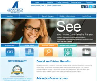 Advanticaeyecare.com(Advanticaeyecare) Screenshot