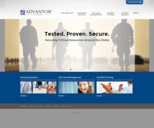 Advantor.com(Advantor Systems) Screenshot