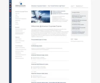 Advantum.eu(Advantum Corporate Finance ) Screenshot