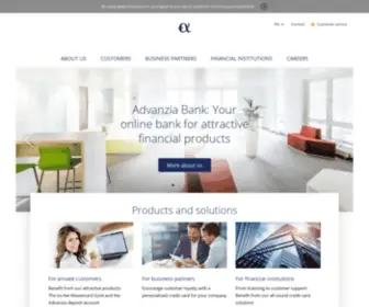 Advanzia.com(Your online direct bank) Screenshot