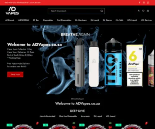 Advapes.co.za(#BreatheAgain) Screenshot