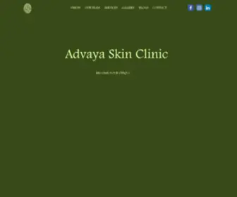 Advayaskinclinic.com(Advaya Skin Clinic) Screenshot