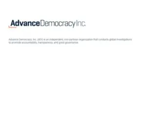 ADVDem.org(Advance Democracy) Screenshot