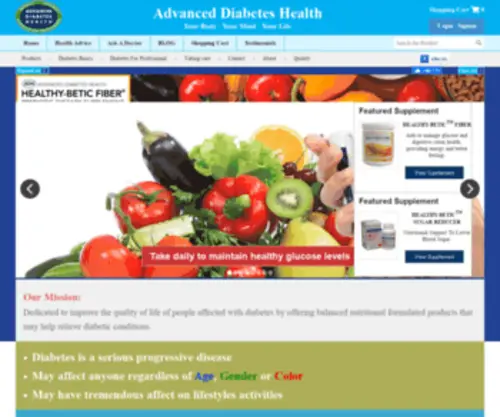 ADVDiabetes.com(Advanced Diabetes Health) Screenshot