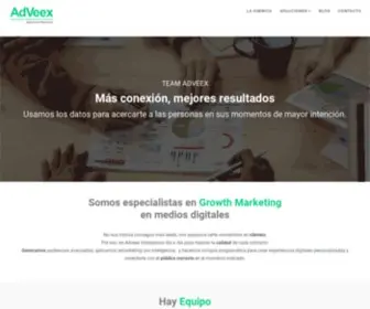 Adveex.com(Agencia de Marketing digital) Screenshot