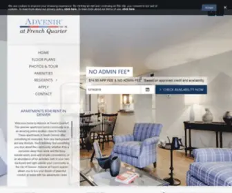 Adveniratfrenchquarter.com(Apartments on Parker Road CO) Screenshot