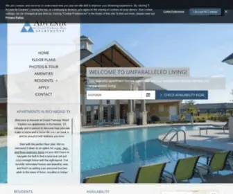 Adveniratgrandparkwaywest.com(Apartments in Richmond Texas) Screenshot