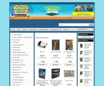 Adventgames.com.au(Advent Games Australian board games online store) Screenshot