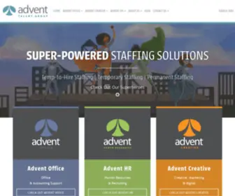 Adventgroupofcompanies.com(Advent Talent) Screenshot