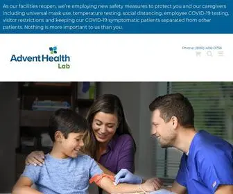 AdventhealthlABCEntralfl.com(Your Lab For Life) Screenshot