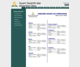 Adventistclinic.com(Guam Seventh) Screenshot