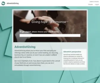 Adventistgiving.org(Adventistgiving) Screenshot
