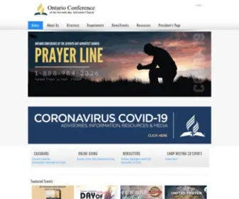 Adventistontario.org(Ontario Conference of the Seventh) Screenshot