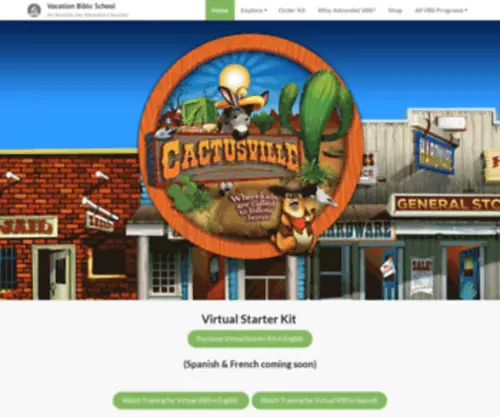 AdventistvBX.com(Vacation Bible School) Screenshot