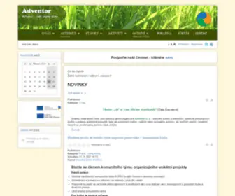Adventor.org(Stránky) Screenshot