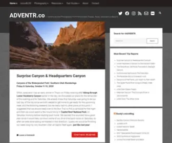 Adventr.co(// Adventures and Photography from the Colorado Plateau) Screenshot