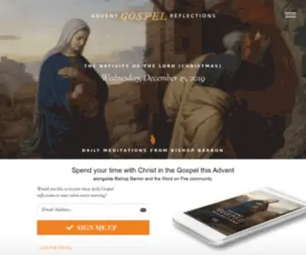 Adventreflections.com(Advent Reflections with Bishop Robert Barron) Screenshot