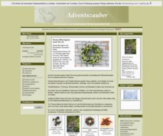 Adventszauber.com(Adventskränze) Screenshot