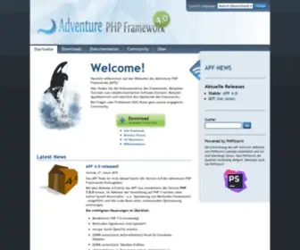 Adventure-PHP-Framework.org(Adventure) Screenshot