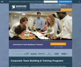 Adventureassoc.com(Engaging Corporate Team Building Events & Activities) Screenshot