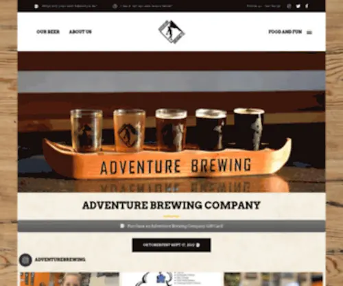 Adventurebrewing.com(Adventure Brewing Co) Screenshot