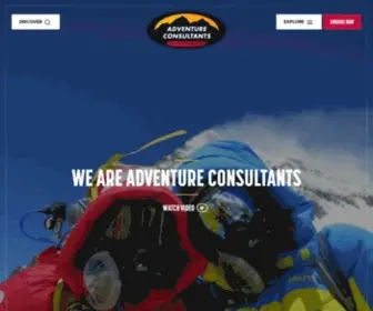 Adventureconsultants.com(Climb Ski Trek) Screenshot