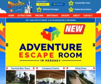 Adventurehershey.com(Adventure Sports Family Entertainment Park In Hershey) Screenshot