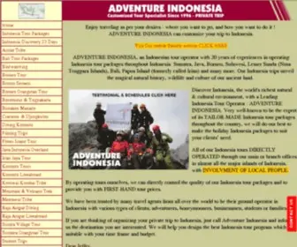 Adventureindonesia.com(Adventure Indonesia Tours Operator I Tailor) Screenshot