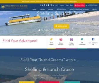 Adventureinparadiseinc.com(Sanibel Cruises) Screenshot