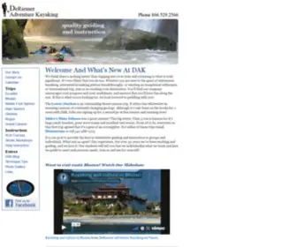 Adventurekayaking.com(DeRiemer Adventure Kayaking) Screenshot