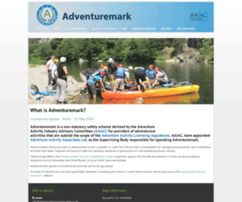 Adventuremark.co.uk(Adventure Activity Associates) Screenshot