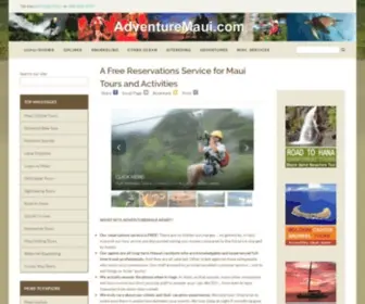 Adventuremaui.com(Adventure Maui) Screenshot