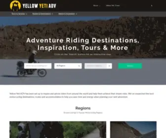 Adventuremotorcycletravel.com(Yellow Yeti ADV) Screenshot