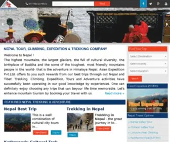 Adventuremountains.com(Asian Expedition Pvt) Screenshot