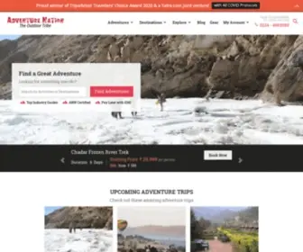 Adventurenation.com(Adventure Trips) Screenshot