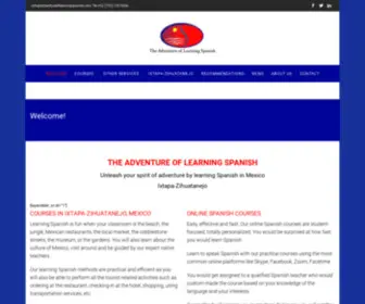 Adventureoflearningspanish.com(The adventure of learning Spanish) Screenshot