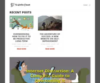 Adventureofsuccess.com(The aim of this site) Screenshot