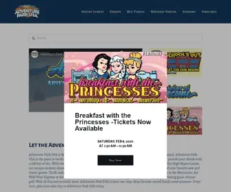 Adventureparkusa.com(Family Fun in Frederick MD) Screenshot