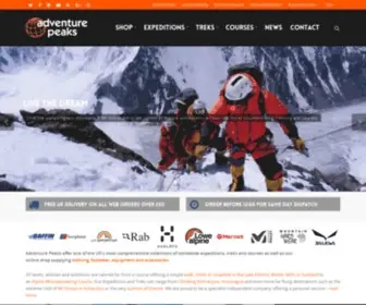 Adventurepeaks.com(Adventure Peaks) Screenshot