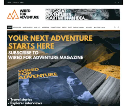 Adventurepublishing.co.uk(Wired for Adventure) Screenshot