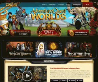 AdventurequestWorlds.com(Adventure Quest Worlds) Screenshot