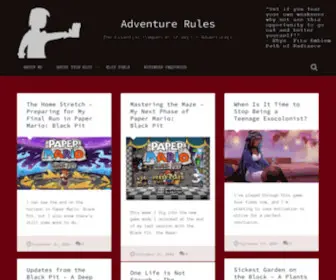 Adventurerules.blog(The Essential Companion of Heroic Adventurers) Screenshot