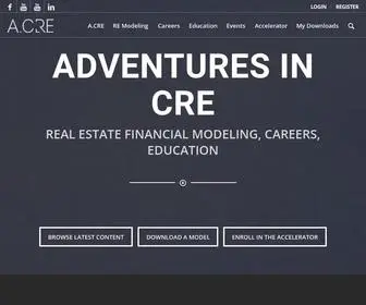 Adventuresincre.com(Real Estate Financial Modeling) Screenshot