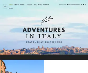 Adventuresinitaly.ca(Adventures in Italy) Screenshot