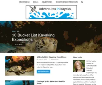 Adventuresinkayaks.com(Equipment, Tips, Adventures, and More) Screenshot