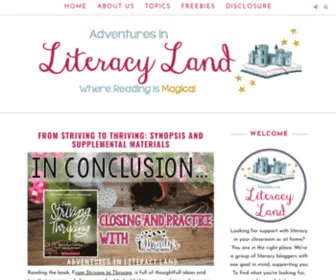 Adventuresinliteracyland.com(Adventures in Literacy Land) Screenshot